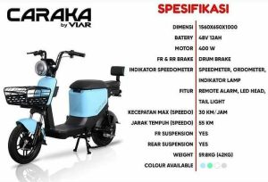 Sepeda listrik Viar Caraka terbaru